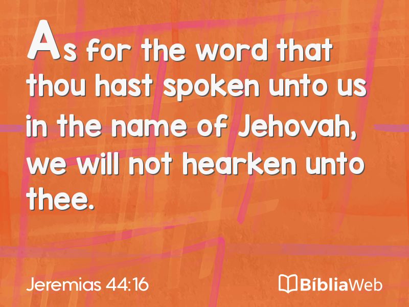 Jeremias 44:16 em imagem para compartilhar