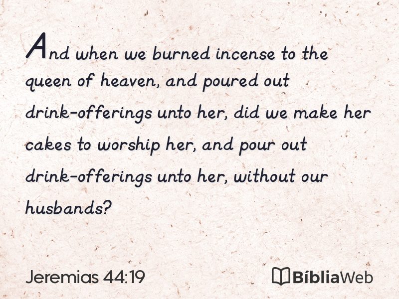 Jeremias 44:19 em imagem para compartilhar