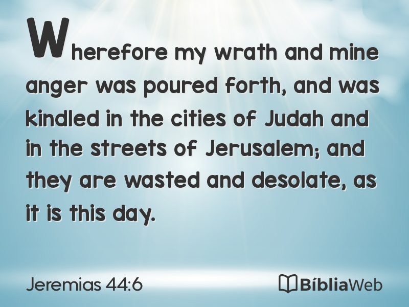 Jeremias 44:6 em imagem para compartilhar
