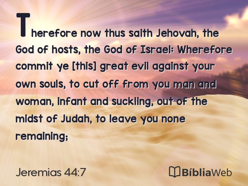 Jeremias 44:7 em imagem para compartilhar