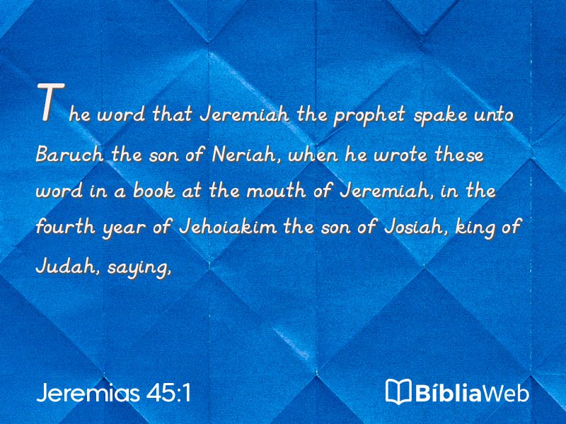 Jeremias 45:1 em imagem para compartilhar