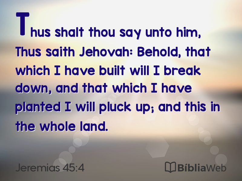 Jeremias 45:4 em imagem para compartilhar