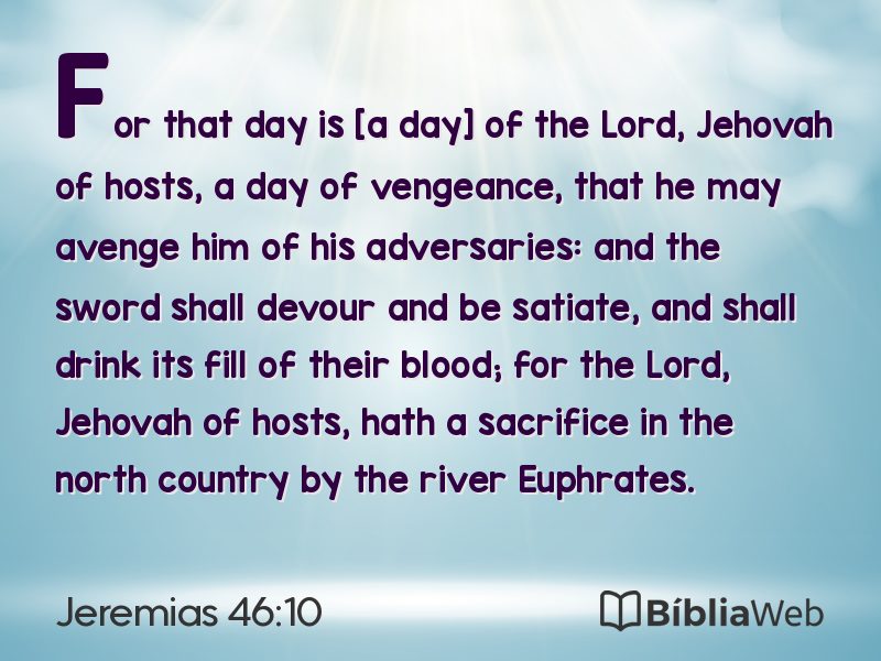 Jeremias 46:10 em imagem para compartilhar