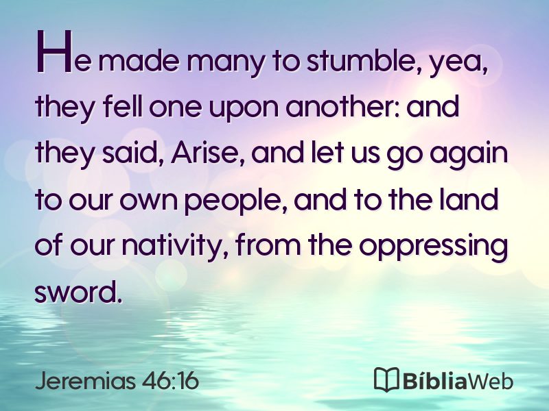 Jeremias 46:16 em imagem para compartilhar