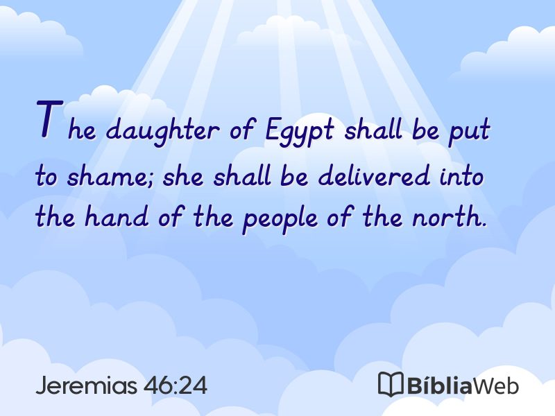 Jeremias 46:24 em imagem para compartilhar
