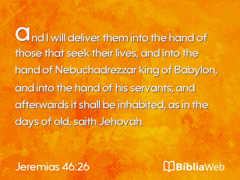 Jeremias 46:26 em imagem para compartilhar