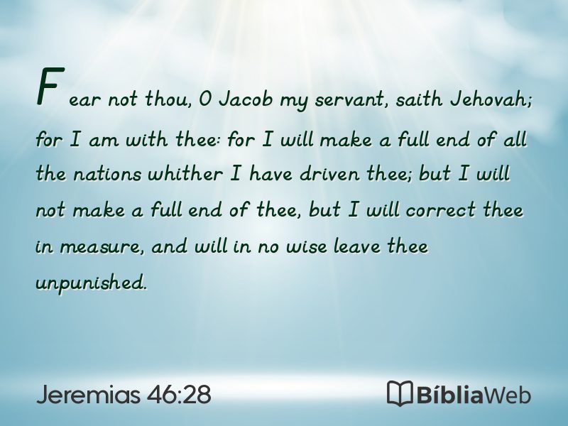 Jeremias 46:28 em imagem para compartilhar