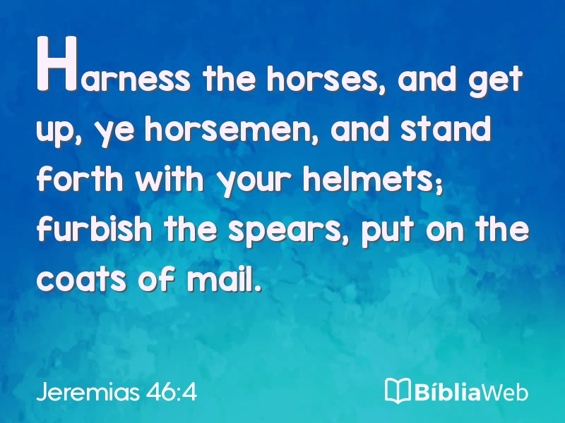 Jeremias 46:4 em imagem para compartilhar