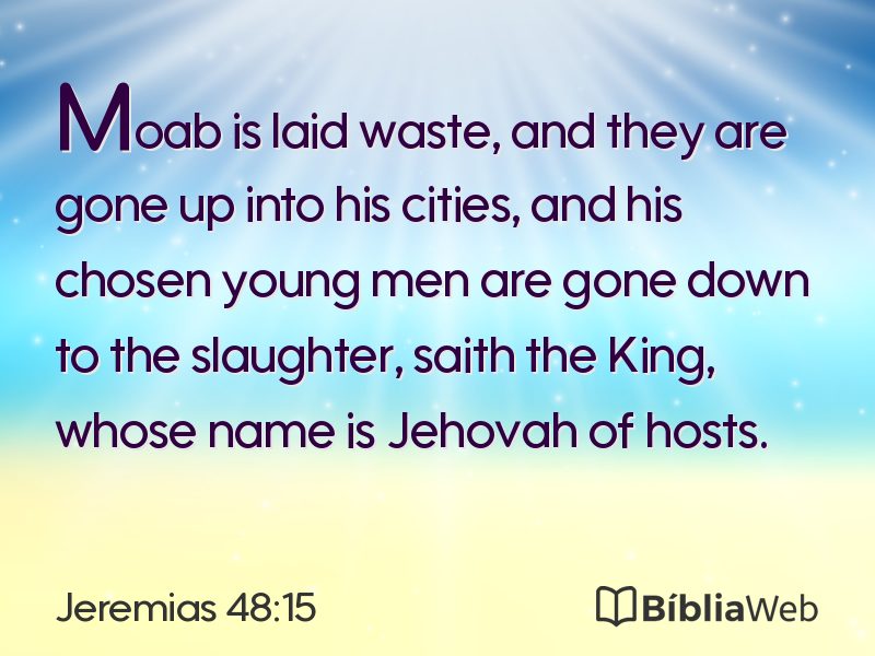 Jeremias 48:15 em imagem para compartilhar