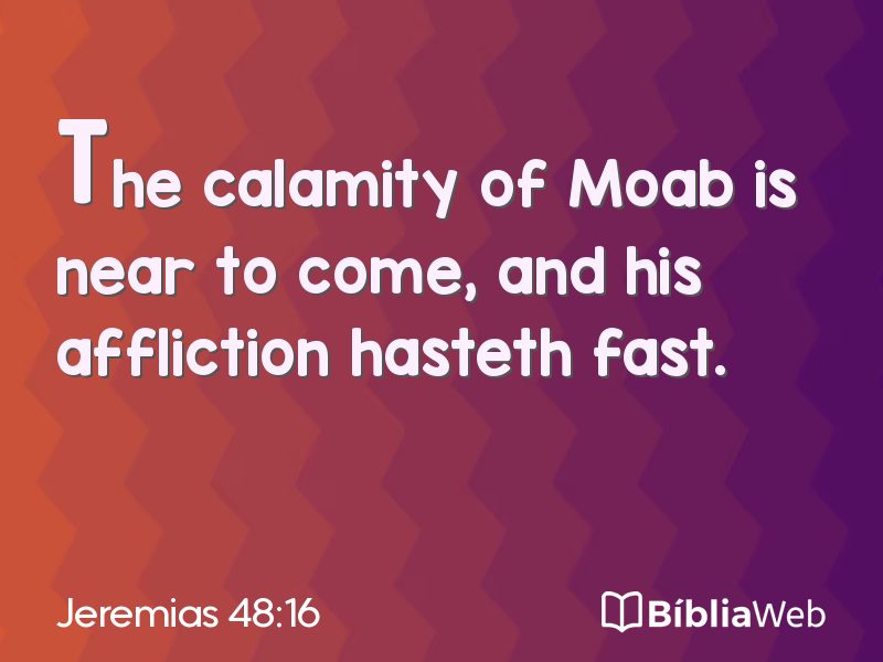 Jeremias 48:16 em imagem para compartilhar
