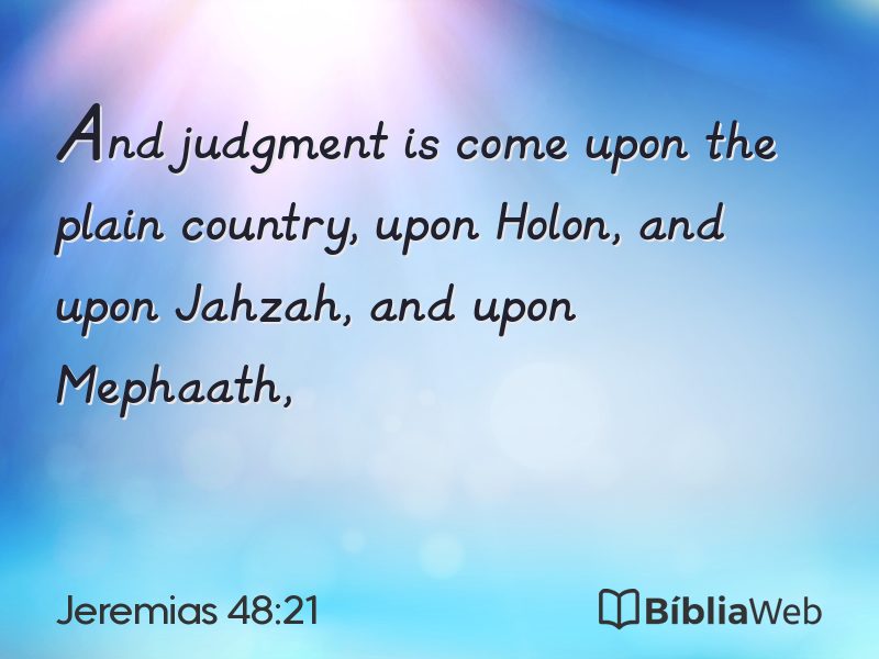 Jeremias 48:21 em imagem para compartilhar