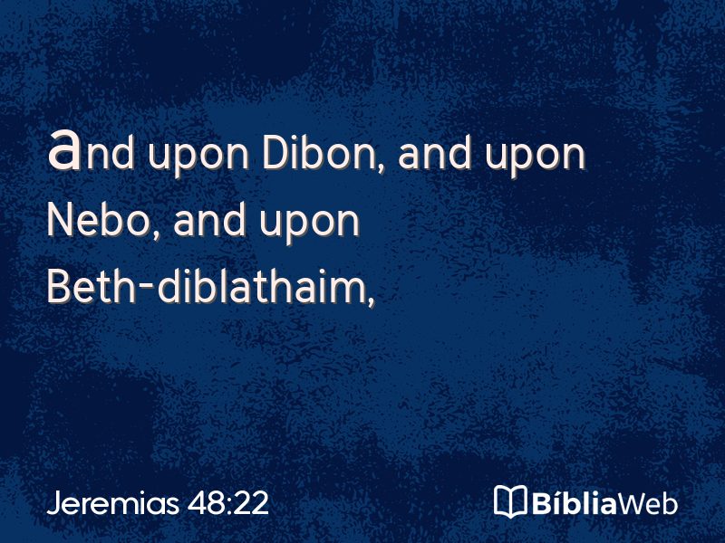 Jeremias 48:22 em imagem para compartilhar
