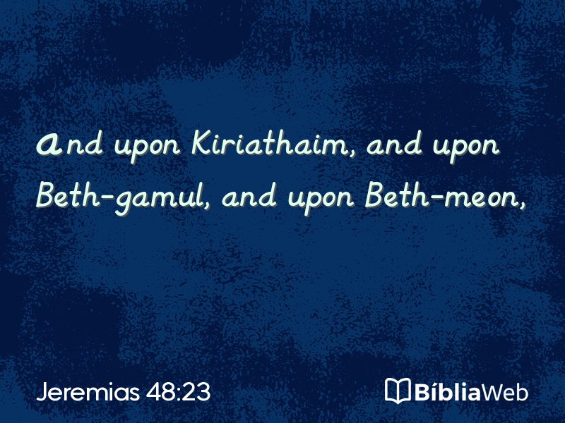 Jeremias 48:23 em imagem para compartilhar