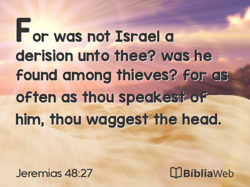 Jeremias 48:27 em imagem para compartilhar