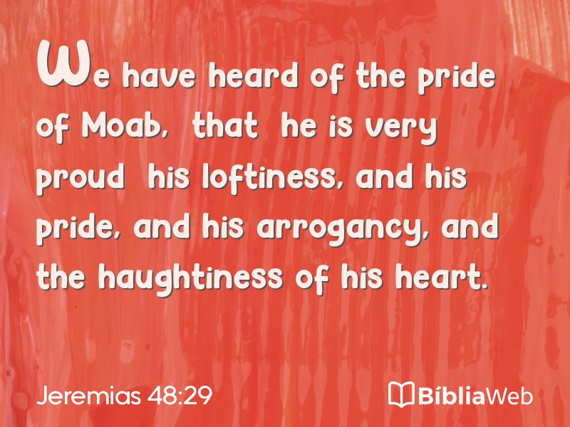 Jeremias 48:29 em imagem para compartilhar