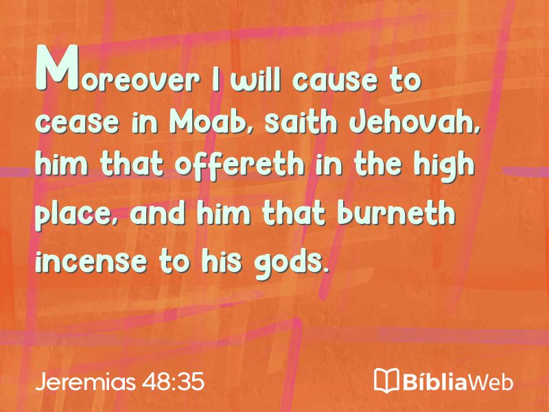 Jeremias 48:35 em imagem para compartilhar