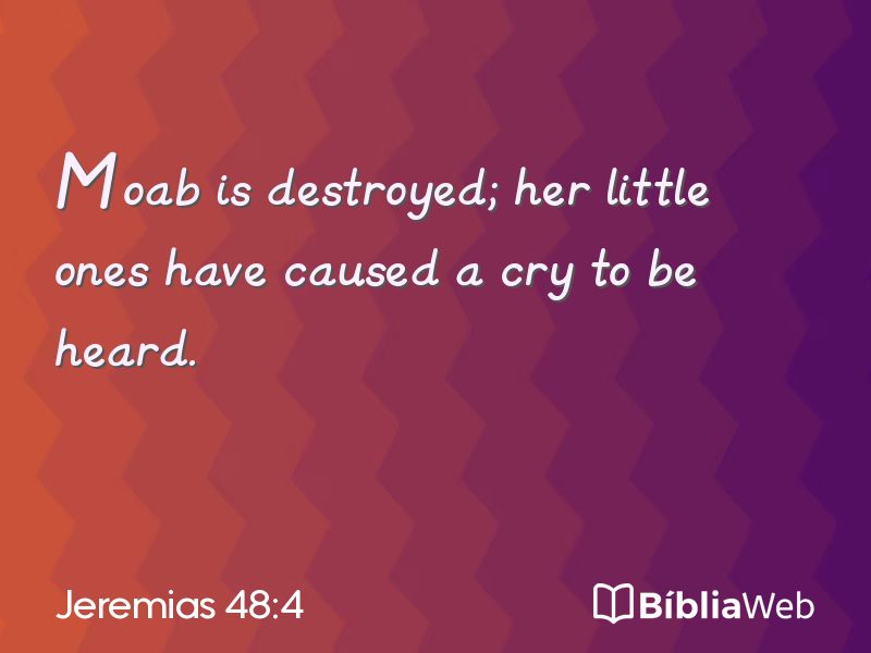 Jeremias 48:4 em imagem para compartilhar
