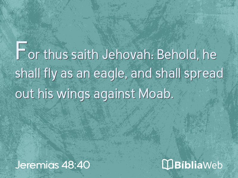 Jeremias 48:40 em imagem para compartilhar