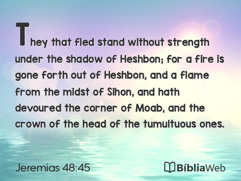 Jeremias 48:45 em imagem para compartilhar
