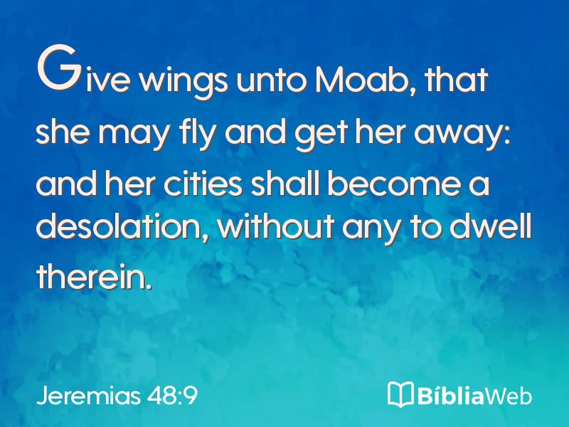 Jeremias 48:9 em imagem para compartilhar