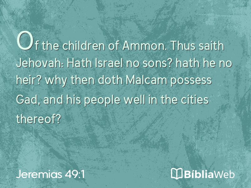 Jeremias 49:1 em imagem para compartilhar