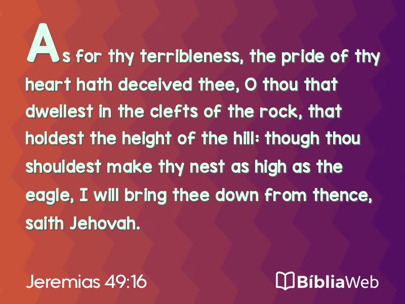 Jeremias 49:16 em imagem para compartilhar