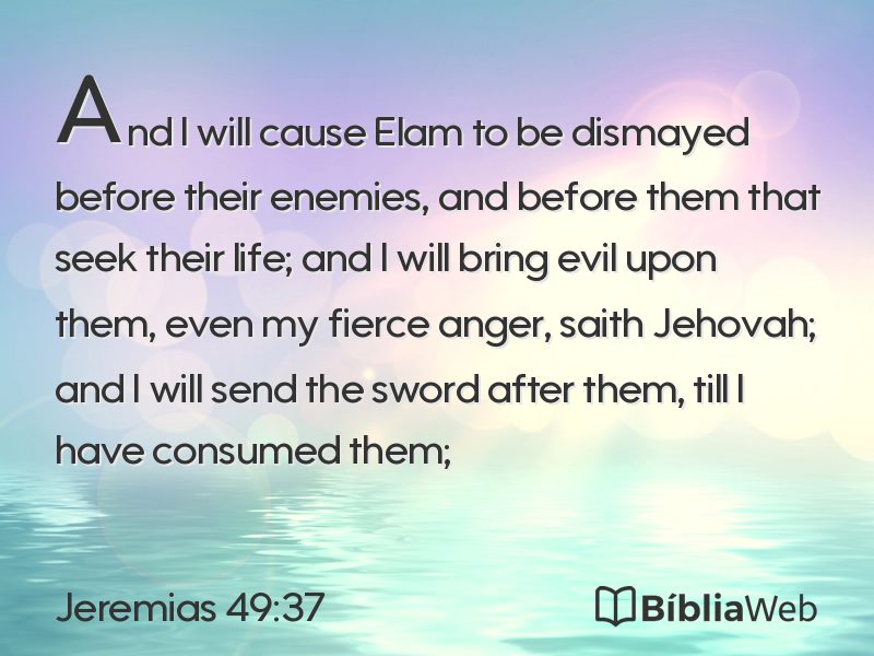 Jeremias 49:37 em imagem para compartilhar