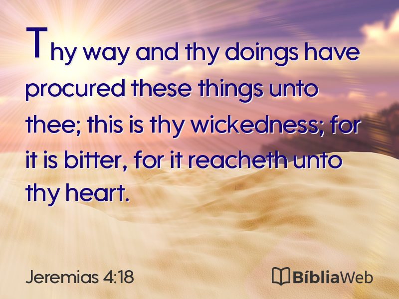 Jeremias 4:18 em imagem para compartilhar
