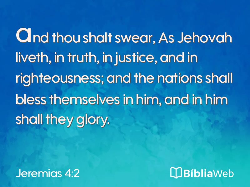 Jeremias 4:2 em imagem para compartilhar