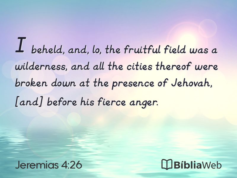 Jeremias 4:26 em imagem para compartilhar