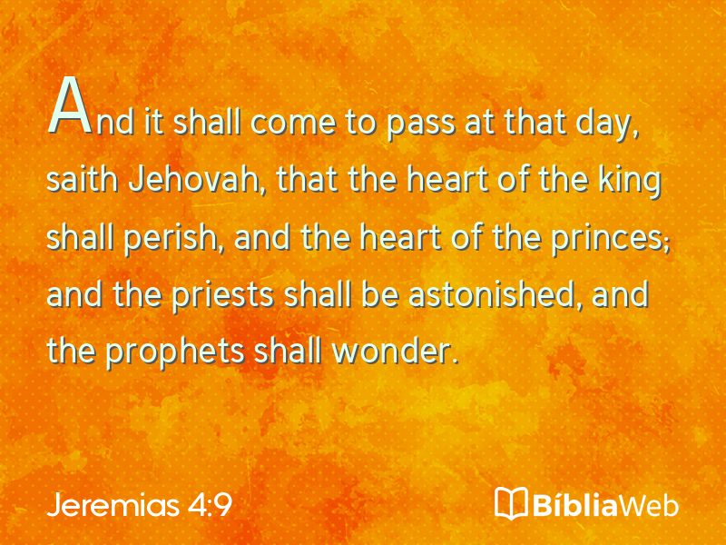 Jeremias 4:9 em imagem para compartilhar