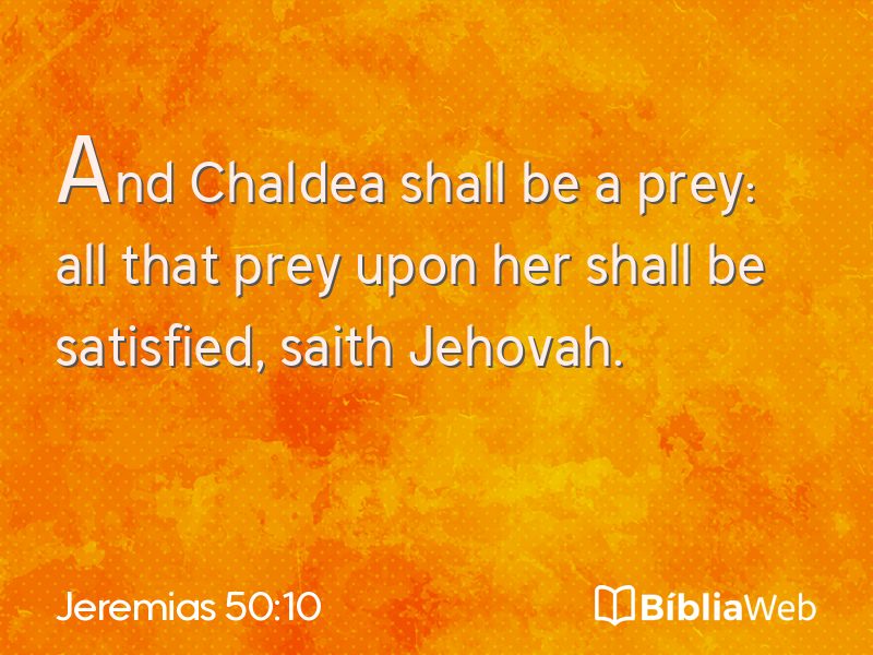 Jeremias 50:10 em imagem para compartilhar