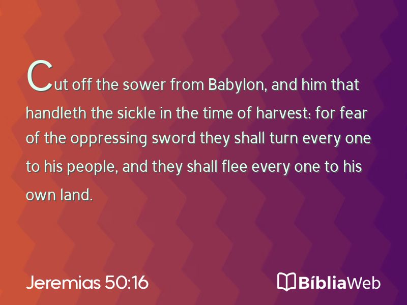 Jeremias 50:16 em imagem para compartilhar