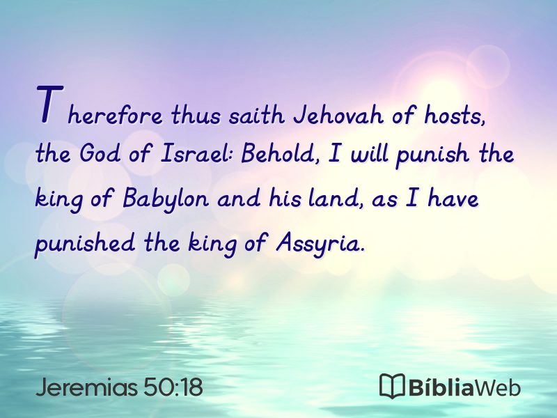 Jeremias 50:18 em imagem para compartilhar
