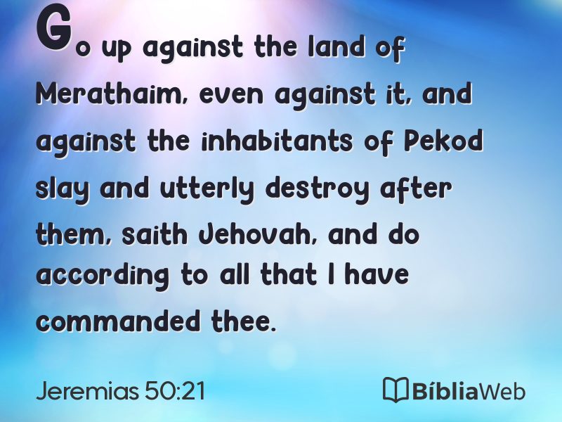 Jeremias 50:21 em imagem para compartilhar