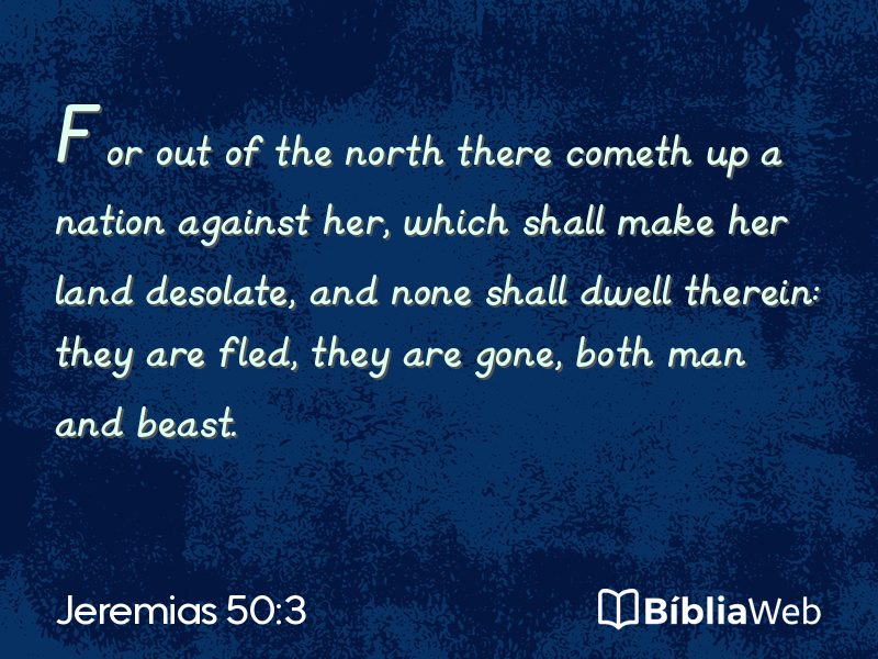 Jeremias 50:3 em imagem para compartilhar