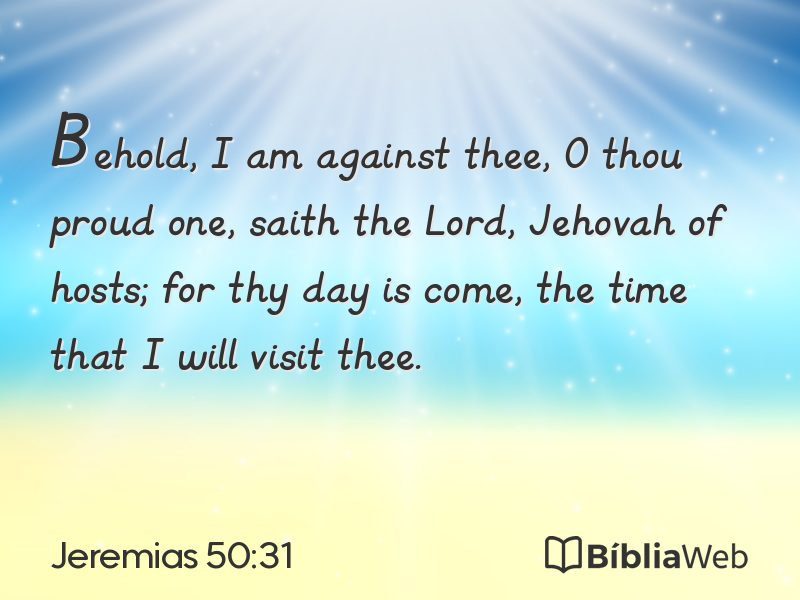 Jeremias 50:31 em imagem para compartilhar