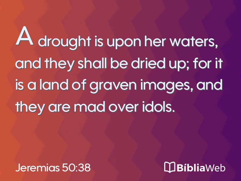 Jeremias 50:38 em imagem para compartilhar