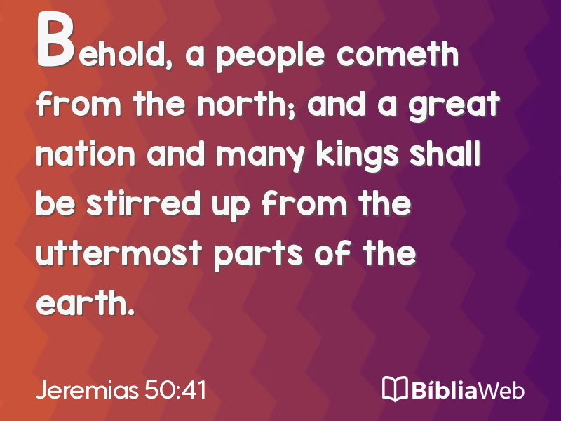 Jeremias 50:41 em imagem para compartilhar