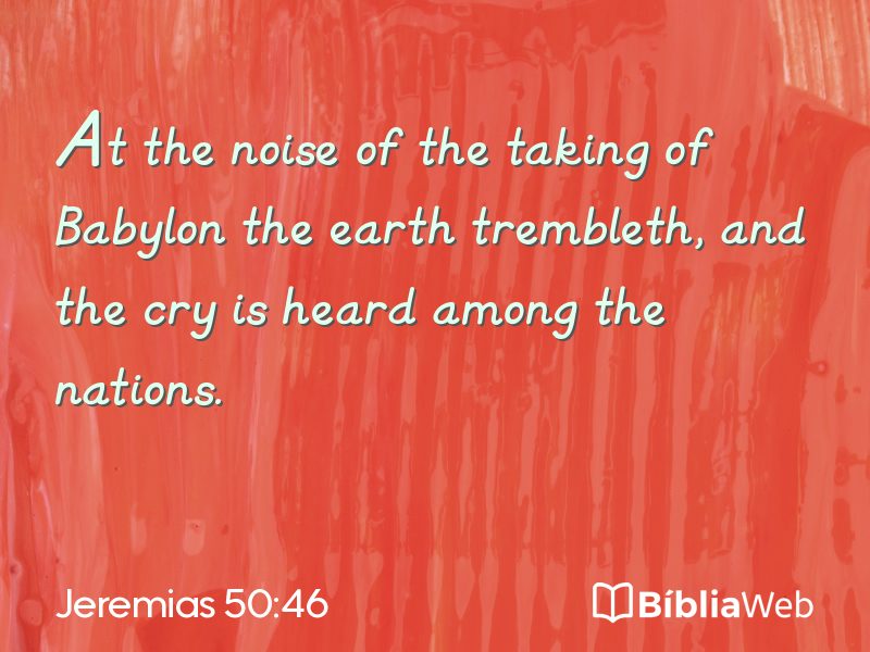Jeremias 50:46 em imagem para compartilhar