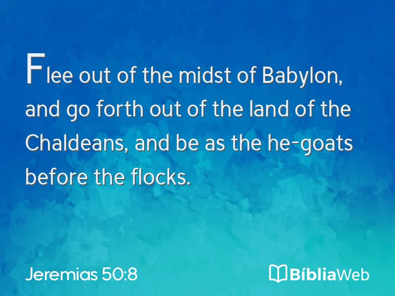 Jeremias 50:8 em imagem para compartilhar