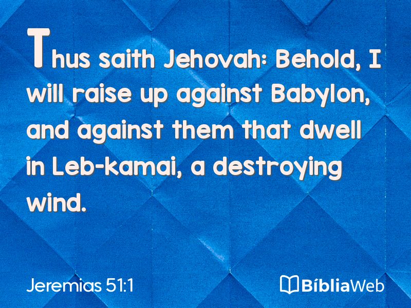 Jeremias 51:1 em imagem para compartilhar