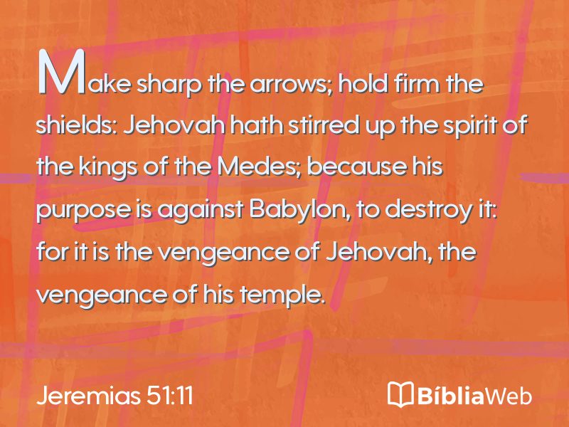 Jeremias 51:11 em imagem para compartilhar