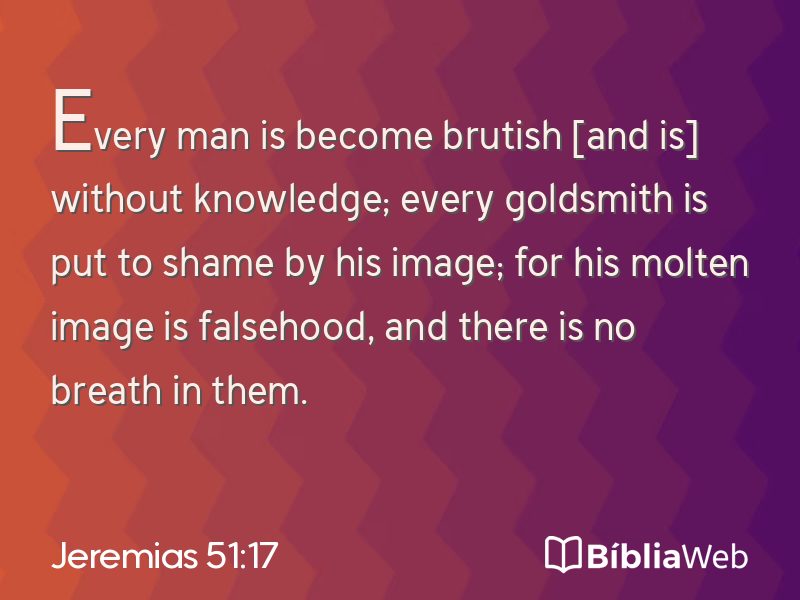 Jeremias 51:17 em imagem para compartilhar