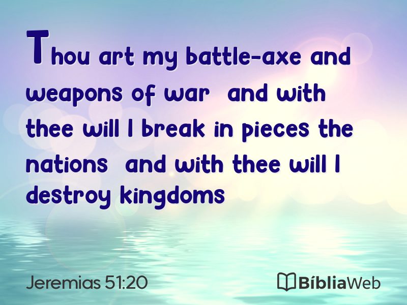 Jeremias 51:20 em imagem para compartilhar