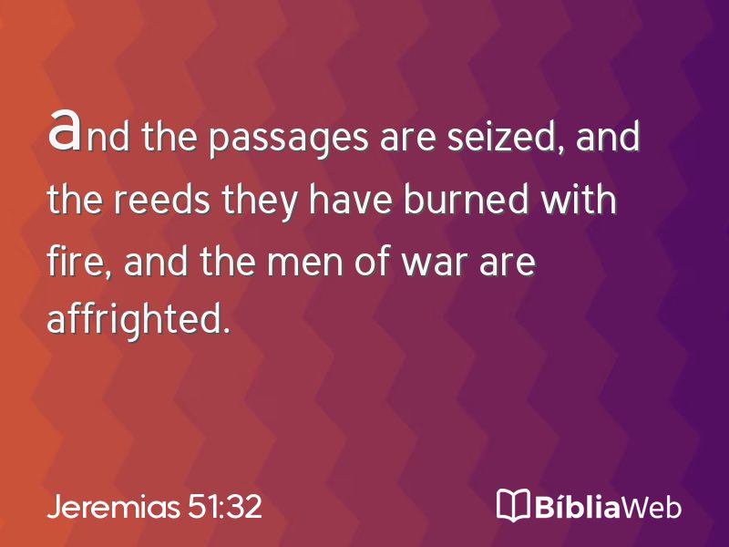 Jeremias 51:32 em imagem para compartilhar