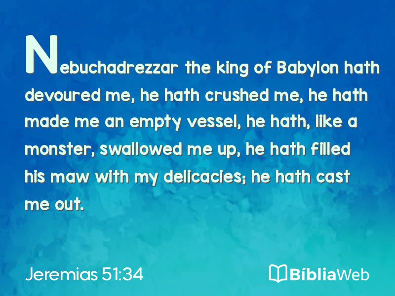 Jeremias 51:34 em imagem para compartilhar
