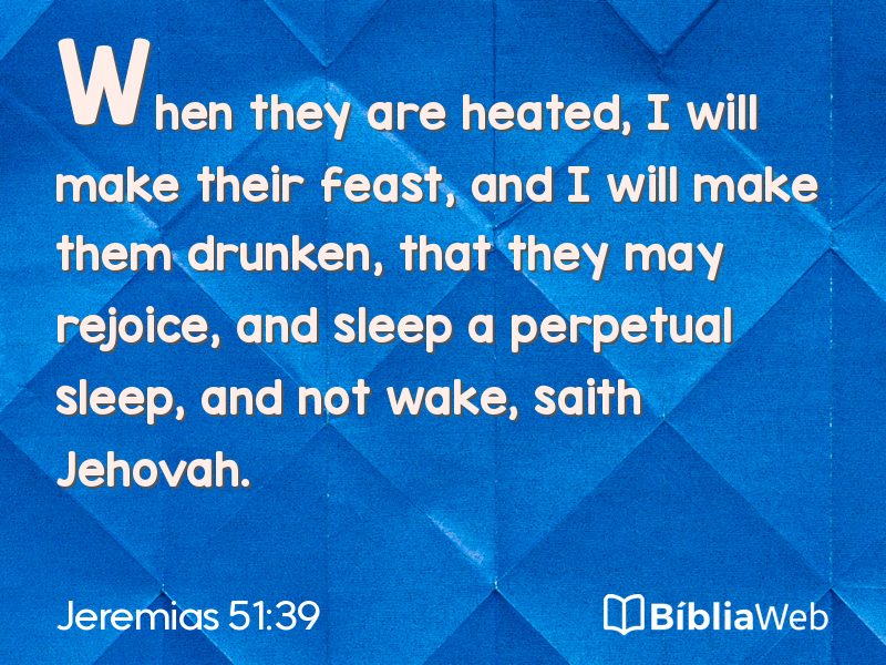 Jeremias 51:39 em imagem para compartilhar