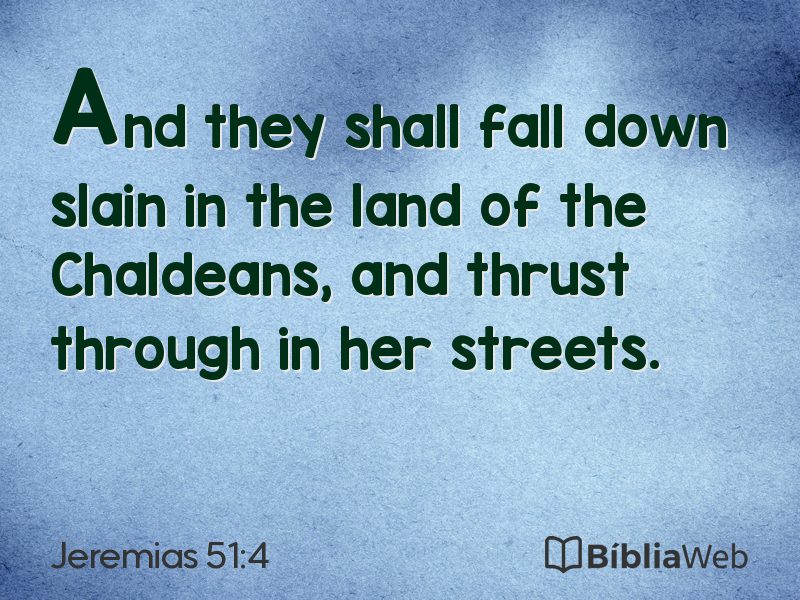 Jeremias 51:4 em imagem para compartilhar