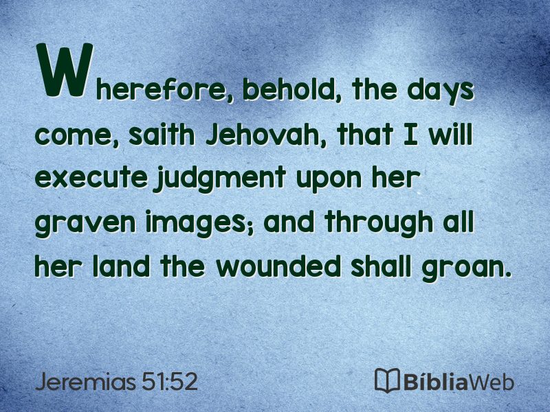 Jeremias 51:52 em imagem para compartilhar